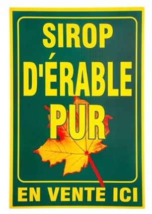 Thumbnail of the Maple Syrup Sale Sign