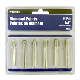 Thumbnail of the GRINDING POINTS 6PC 1/4 SHANK