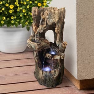 Thumbnail of the 29.5-inch Hollow Tree Falls Fountain with energy-e