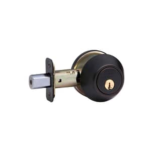 Thumbnail of the DEADBOLT SINGLE CYLINDER KEYED 6 IN 1 AGED BRONZE