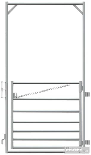 Thumbnail of the 2W Self Connecting Sheep Gate (7 Rail, 7ft frame, 1.5" 14 Gauge Uprights, 40" High Gate) - 4ft.
