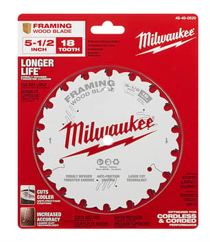 Thumbnail of the Milwaukee (5) 5-1/2" 18T FRAMING BLD