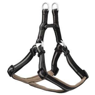 Thumbnail of the Reflective Neoprene Lined Dog Harness Large Black