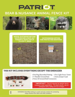 Thumbnail of the Patriot® Bear & Nuisance Animal Fence Kit