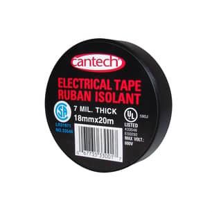 Thumbnail of the Cantech™ Vinyl Indoor Electrical Tape 18mm x 18m