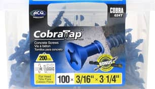 Thumbnail of the METAL CONCRETE SCREW ANCHOR WITH BLUE COATING 3/16" X 3-1/4"