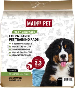 Thumbnail of the Main St. Pet™ Extra-Large 23" x 30" Pet Training Pads 100 CT Value Pack