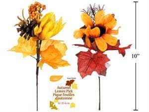 Thumbnail of the Harvest Fall Flower Decorative Stem 10" Assorted
