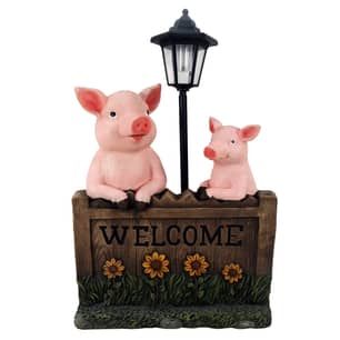 Thumbnail of the Alpine Statue Solar Welcome Pig 24"