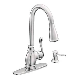 Thumbnail of the Moen Anabelle Chrome One-Handle High Arc Pulldown Kitchen Faucet