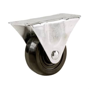 Thumbnail of the 2-Inch Rubber Rigid Plate Caster, 90-lb Load Capacity