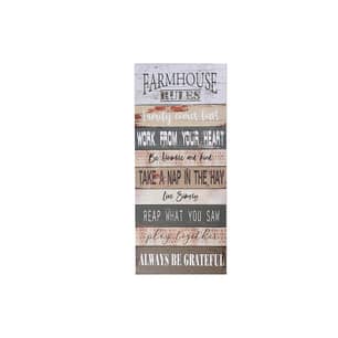 Thumbnail of the Canvas Wall Sign - Farmhouse Rules