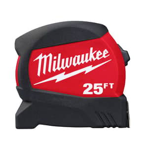 Thumbnail of the MILWAUKEE 25' COMPACT WIDE BLADE TAPE MEASURE  12 SO