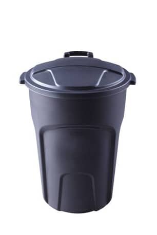 Thumbnail of the Rubbermaid Plastic Wheeled Garbage Can Vented with Handle 121L