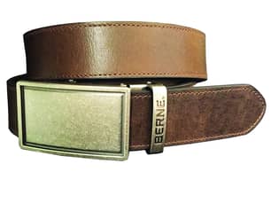 Thumbnail of the Berne® DARK BROWN ADJUSTABLE BELT WITH ZINC FINISH BUCKLE