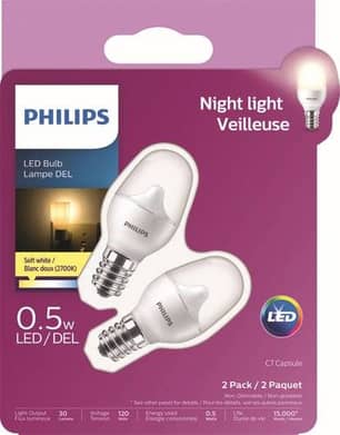 Thumbnail of the Led 0.5W Night Light Soft White (2700K) Frosted Non-Dimmable-2 Pack
