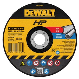 Thumbnail of the DeWalt® Wheel Cut 6X.04X7/8 T1 Met