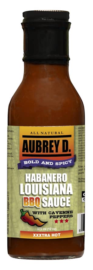 Thumbnail of the Aubrey D Habanero Louisiana BBQ Sauce 375ml