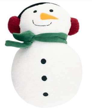 Thumbnail of the S&CO. HOME Cushion Teddy Shaped Fleece Snowman