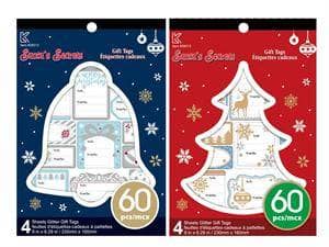 Thumbnail of the Christmas 60 piece Gift Tag Stickers