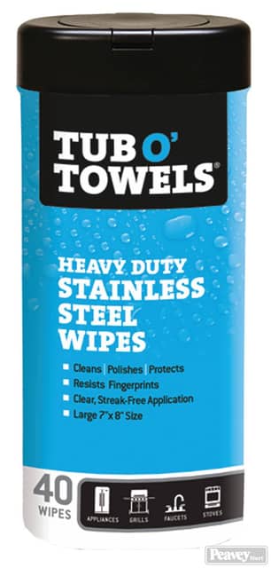 Thumbnail of the Tub O' Towels Stainless Steel Polishing Wipes