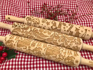 Thumbnail of the Sweet Rolling Pins® Assorted Embossed Rolling Pin