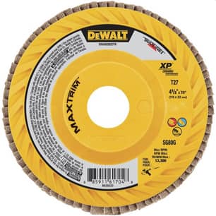 Thumbnail of the Dewalt® Disc Flap 4 1/2X7/8 Sr80 T27