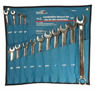 Thumbnail of the Tooltech Firmgrip 14 PC Combination Wrench V-Groove SAE Set