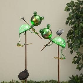 Thumbnail of the SOLAR FROG YARD STAKE - 2 ASSORTED