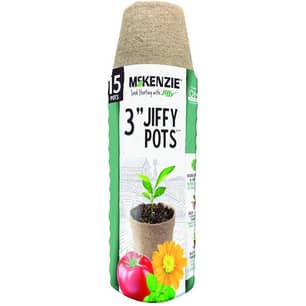 Thumbnail of the McKenzie® 3" Round Jiffy Seed Starter Pots (15 Pack)