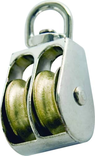 Thumbnail of the Double Sheave Swivel Eye Pulley 1-1/4"