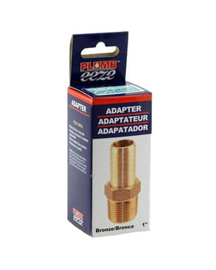 Thumbnail of the PLUMBeeze Bronze Male Adapter 1" MPT x 1" INS - No Lead