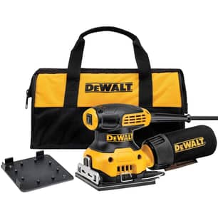 Thumbnail of the DeWalt® 2.3 Amp Corded 1/4 Sheet Palm Grip Sander Kit With Contractor Bag