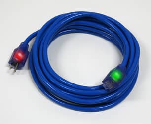 Thumbnail of the Pro Glo® 14/3 SJTW Lighted 100' Extension Cord with CGM- Blue
