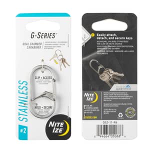 Thumbnail of the G-Series™ Dual Chamber Carabiner #2 - Stainless Steel