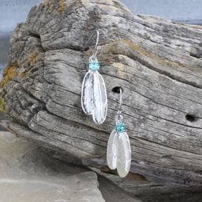 Thumbnail of the Montana Silversmiths® Gift Of Freedom Feather Earrings