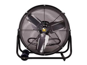 Thumbnail of the BE or Comfort Zone 24" 2-Speed High-Velocity Industrial Drum Fan with Aluminum Blades and 180-Degree Adjustable Tilt in Black