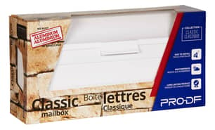 Thumbnail of the PRO-DF White Aluminum Cast Wall Hanging Mailboxes