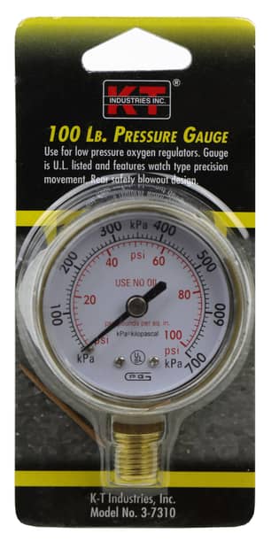 Thumbnail of the K-T PRESSURE GAUGE OXYGEN 100 LB