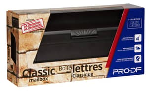 Thumbnail of the PRO-DF Black Aluminum Cast Wall Hanging Mailboxes