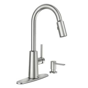 Thumbnail of the Moen Nori Spot Resist Stainless One-Handle High Arc Pulldown Kitchen Faucet