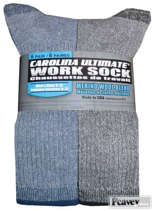 Thumbnail of the Carolina Ultimate Men's 6 Pack Merino Wool Blend Socks