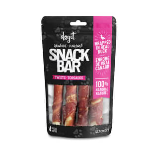Thumbnail of the Dogit Dog Treat Duck Twists 5in