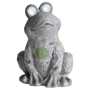 Thumbnail of the Angelo Décor Statue Frog with Solar Lights 14"