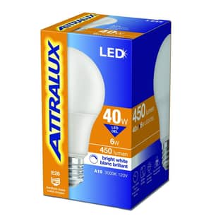 Thumbnail of the BULB LED ATTRALUX A19 40W WHITE NON DIMMABLE