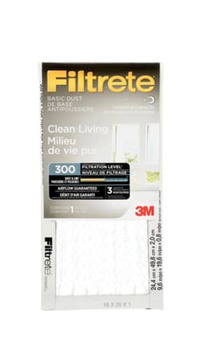 Thumbnail of the Filtrete™ Clean Living Basic Dust Filter,  Microparticle Performance Rating 300, 10 in x 20 in x 1 in