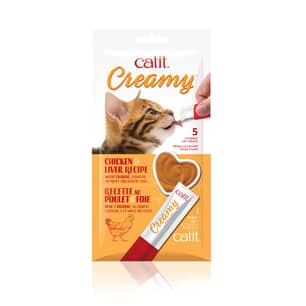 Thumbnail of the Catit Creamy Licakble Cat Treat Chicken 5x15g