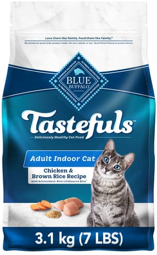Thumbnail of the Blue Buffalo® Indoor Health, Chicken & Brown Rice Recipe Adult Cat Food - 3.2kg