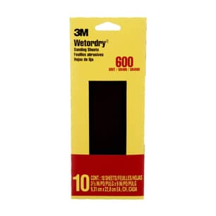 Thumbnail of the 3M™ Imperial™ Wetordry™ Sandpaper 5921-18-CC 600 grit, 3-2/3 in x 9 in (9.31 cm x 22.8 cm)