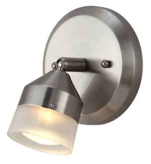 Thumbnail of the Canarm Uberhaus Marta 1-Bulb Ceiling Track Light Fixture W/ Adjustable Head- Frosted Glass
